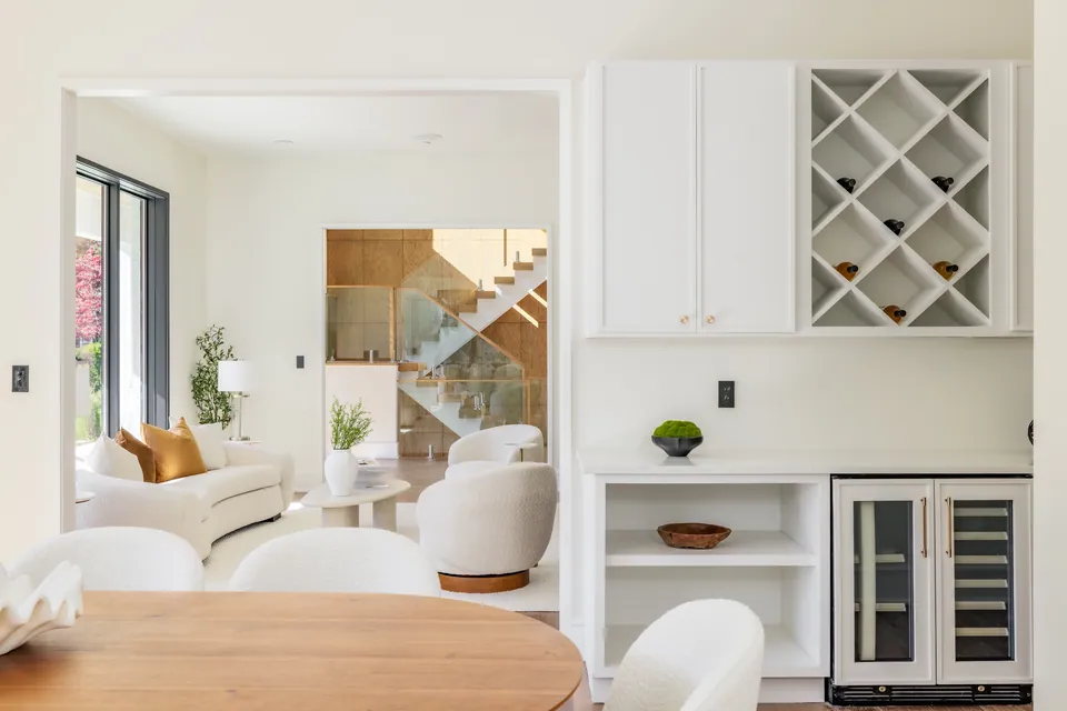 Butler's pantry with wine storage